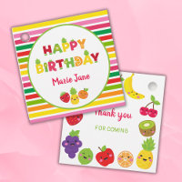 Feliz aniversário, doce fruta