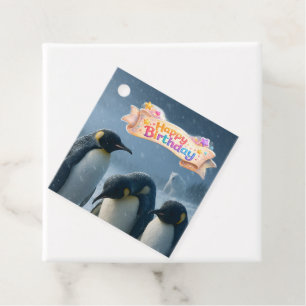 Etiquetas Para Lembrancinhas Feliz aniversário, praça do pinguim-imperador