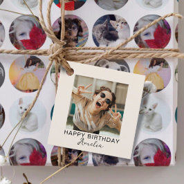 Etiquetas Para Lembrancinhas Feliz Aniversário Simples Uma Foto