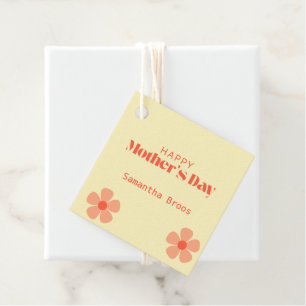 Etiquetas Para Lembrancinhas Feliz Dia de as mães de flores cor-de-rosa