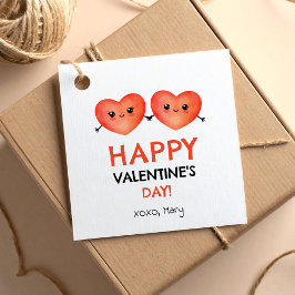 Etiquetas Para Lembrancinhas Feliz dia de os namorados com casal de coração par