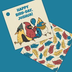 Etiquetas Para Lembrancinhas Feliz Dia de Pássaro Pássaros Cartoon Ameaçaram An