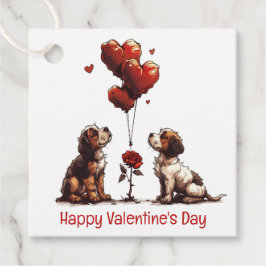 Etiquetas Para Lembrancinhas Feliz Dia dos Namorados Beagle Dogs