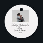 Etiquetas Para Lembrancinhas Feliz dia dos namorados casal foto moderno simples<br><div class="desc">Design para casal amor</div>