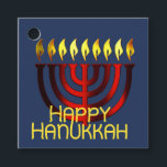 Etiquetas Para Lembrancinhas Feliz Hanukkah Menorah Red<br><div class="desc">Feliz Hanukkah Menorah Red</div>