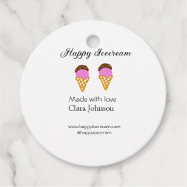 Etiquetas Para Lembrancinhas Feliz Icecream adiciona nome ao site de mídia soci