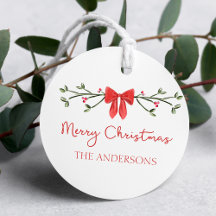 Feliz Natal Arco Vermelho Coquette Chic Personaliz