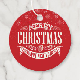 Etiquetas Para Lembrancinhas Feliz Natal e um Feliz Ano Novo Personalizados