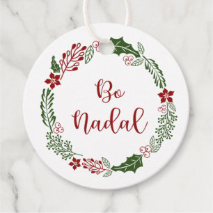 Etiquetas Para Lembrancinhas Feliz Natal Galego, Bo Nadal, Personalizado