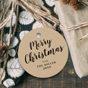 Etiquetas Para Lembrancinhas Feliz Natal Kraft Gift