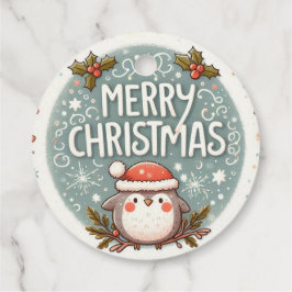 Etiquetas Para Lembrancinhas Feliz Natal Robins bonitos