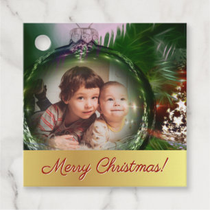 Etiquetas Para Lembrancinhas Feliz Natal! Tag do presente do quadro da foto do