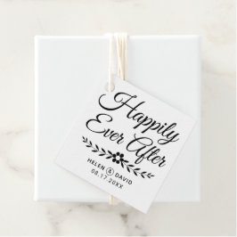 Etiquetas Para Lembrancinhas Feliz para sempre após o casamento de flores de ti