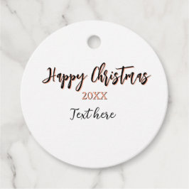 Etiquetas Para Lembrancinhas Feliz pêssego de Natal - ano negro - nome holi