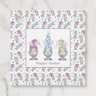 Etiquetas Para Lembrancinhas Felz pascoa Bunny Gnomos
