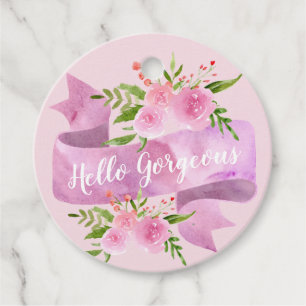 Etiquetas Para Lembrancinhas Feminino Bonito Chic Floral Rosa Bege Olá Maravilh