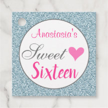 Feminino e Glam Rosa Azul Claro Brilho Sweet Sixte
