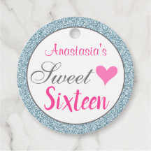 Feminino e Glam Rosa Azul Claro Brilho Sweet Sixte