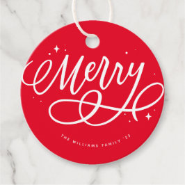 Etiquetas Para Lembrancinhas Feriado de Feliz de Script Sparkly