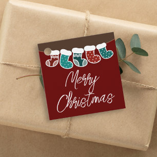Etiquetas Para Lembrancinhas Férias de Natal Simples Modernas