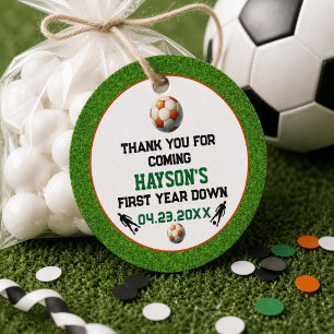 Etiquetas Para Lembrancinhas Festa de 1º Aniversário Futebol Primeiro Ano