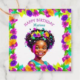 Etiquetas Para Lembrancinhas Festa de aniversário Afro-Americana Personalizada