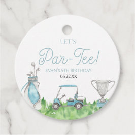 Etiquetas Para Lembrancinhas Festa de aniversário Azul De Golfe Par-Tee De vamo