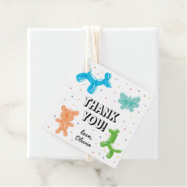 Etiquetas Para Lembrancinhas Festa de aniversário Colorida De Animais De Balão 