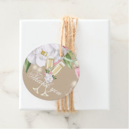 Etiquetas Para Lembrancinhas Festa de aniversário de Champanhe de Luxo Obrigado