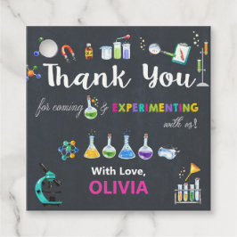 Etiquetas Para Lembrancinhas Festa de aniversário de Ciências Obrigado