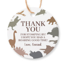 Festa de aniversário de Dinossauro Moderno Obrigad