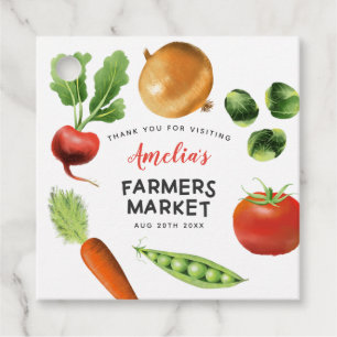 Etiquetas Para Lembrancinhas Festa de aniversário de Produtos Hortícolas do Mer