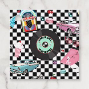 Etiquetas Para Lembrancinhas Festa de aniversário de Tema Anos 50 do Verificado