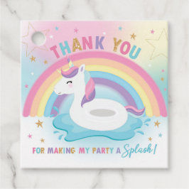 Etiquetas Para Lembrancinhas Festa de aniversário do Rainbow Unicorn Piscina Ob