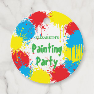 Etiquetas Para Lembrancinhas Festa de Aniversário Infantil Pintura