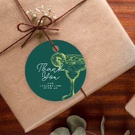 Etiquetas Para Lembrancinhas Festa de aniversário Verde Moderno Margarita Fiest