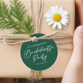 Etiquetas Para Lembrancinhas Festa de Despedida de Solteira Esmeralda Personali