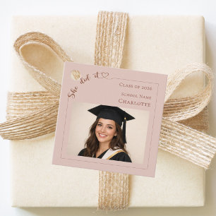 Etiquetas Para Lembrancinhas Festa de Formatura DIY rosa blush Fazer Você Mesmo