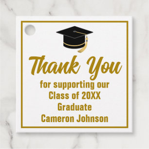 Etiquetas Para Lembrancinhas Festa de formatura Elegante Dourada Personalizada 