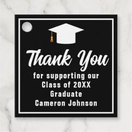 Etiquetas Para Lembrancinhas Festa de formatura Personalizada Branca Preta Mode