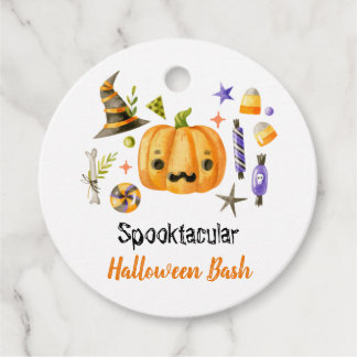 Etiquetas Para Lembrancinhas Festa de Halloween Espetacular da Abóbora Boo Fofa