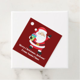 Etiquetas Para Lembrancinhas Festa de Natal para Crianças Personalizadas do Red