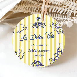Etiquetas Para Lembrancinhas Festa de Noivado Italiana La Dolce Vita