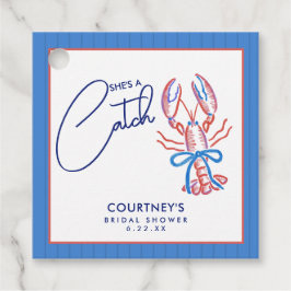 Etiquetas Para Lembrancinhas Festa de Noivado She’s A Catch Coastal Lagosta