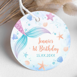 Etiquetas Para Lembrancinhas Festa de primeiro aniversario de Sereia