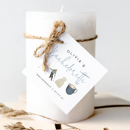 Etiquetas Para Lembrancinhas Festa de Solteira Personalizada de Resort de Esqui