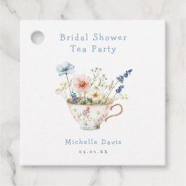 Etiquetas Para Lembrancinhas Festa do Chá de Chá de Noiva Floral de Primavera