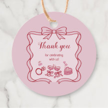Festa Galentine's com Laço Rosa Vermelho