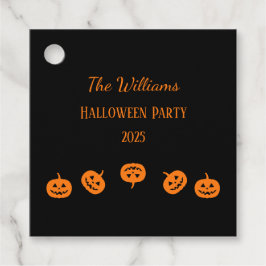 Etiquetas Para Lembrancinhas Festa Laranja do Dia das Bruxas