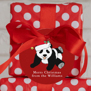 Etiquetas Para Lembrancinhas Festa Vermelha Personalizada de Natal Bastante Pan